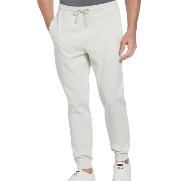 Penguin Sport Pull-on Jogger Pants Silver Birch Mens Size XL Tie b23 - Picture 1 of 9